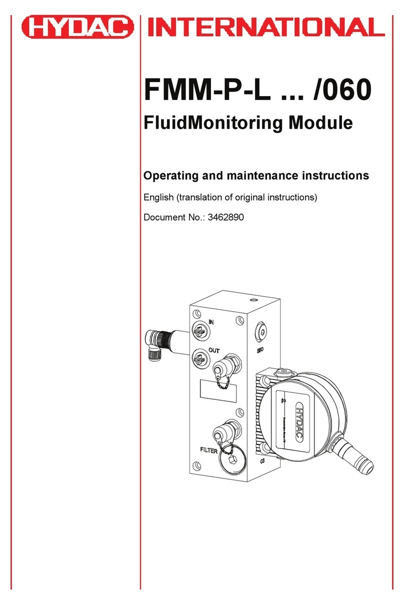 Hydac FluidMonitoring FMM-P-L Series Operating and maintenance instructions