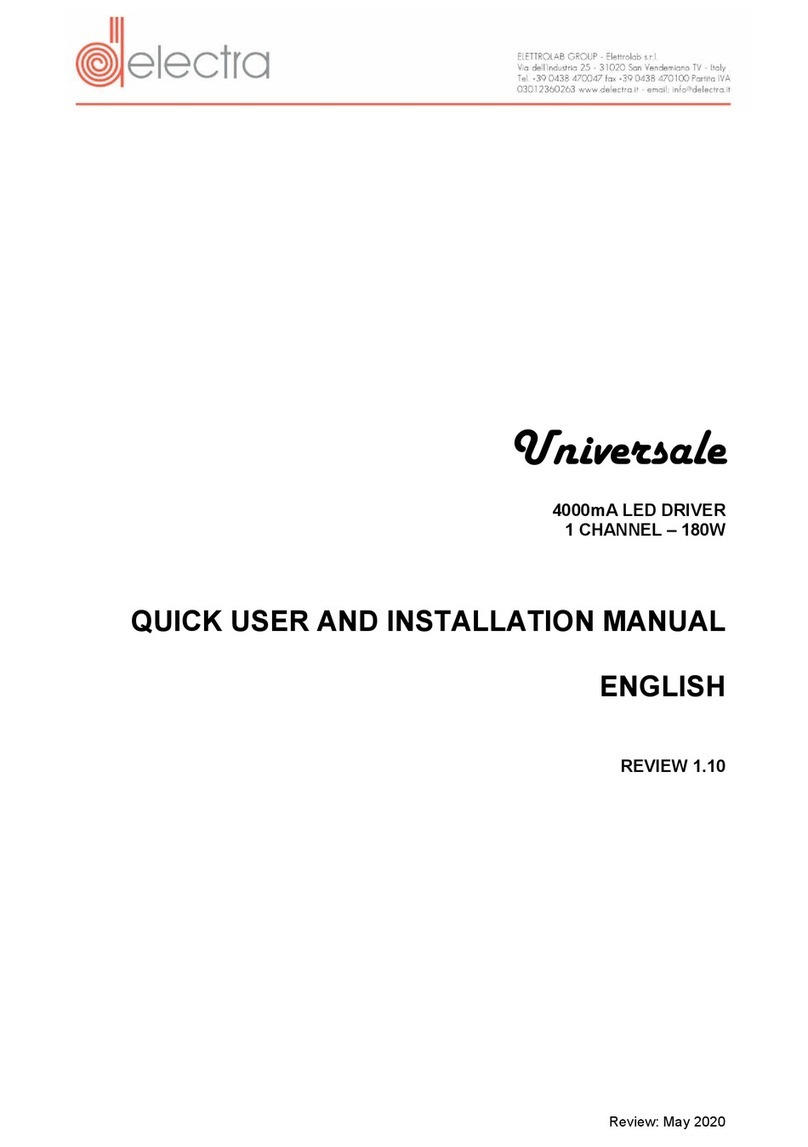Electra Universale User and installation manual