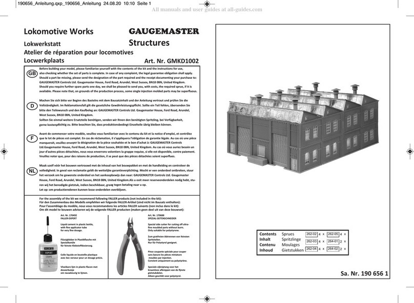 GAUGEMASTER Structures GMKD1002 quick start guide