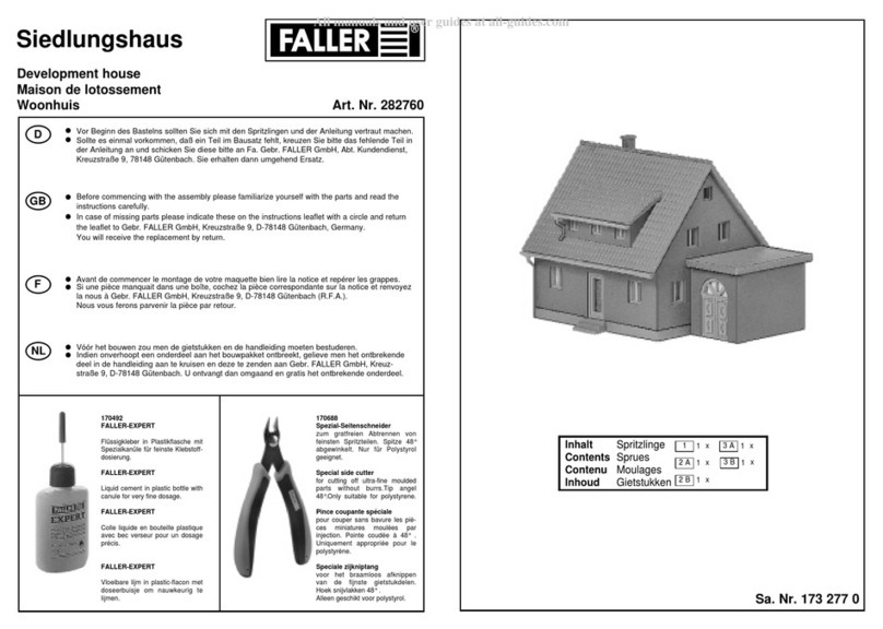 Faller 282760 User manual