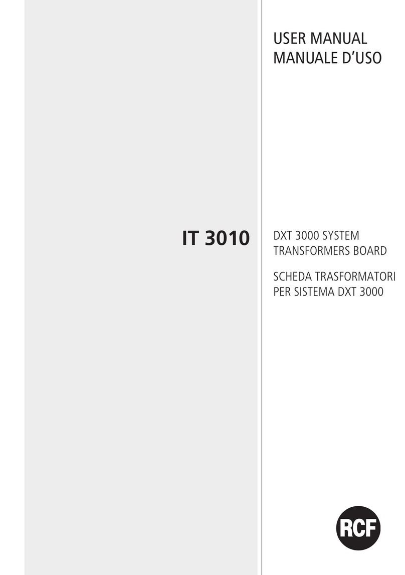 RCF IT 3010 User manual