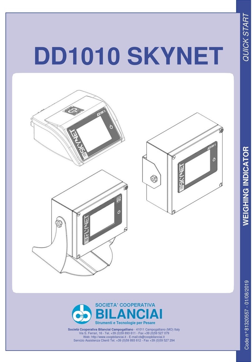 Bilanciai DD1010 User manual