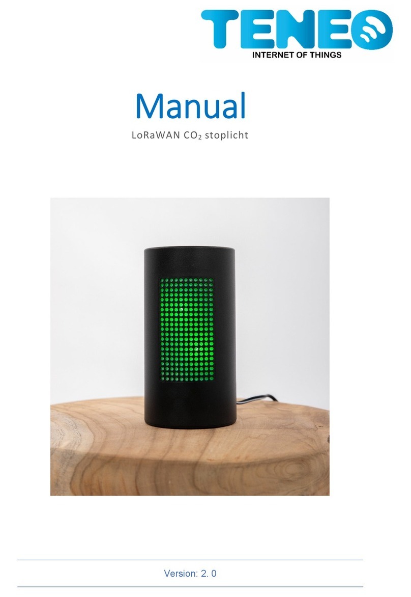 TENEO LoRaWAN CO2 stoplicht manual