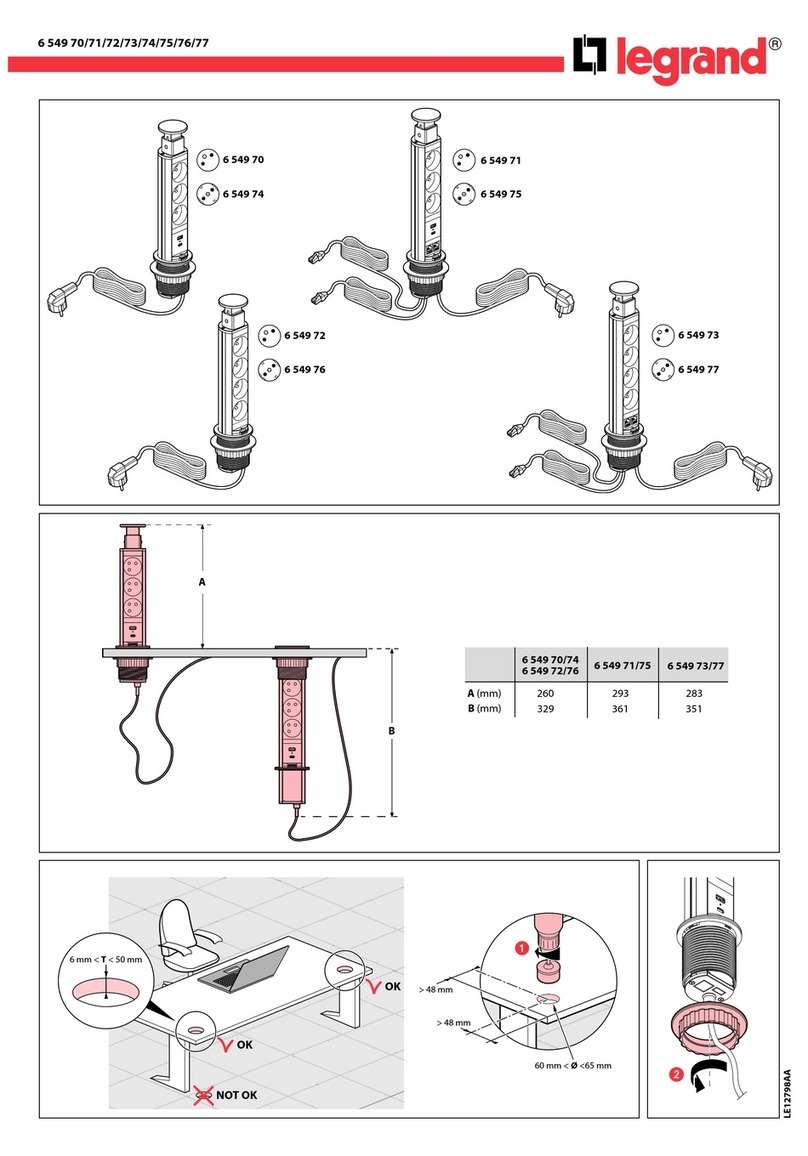 LEGRAND 6 549 70 User manual