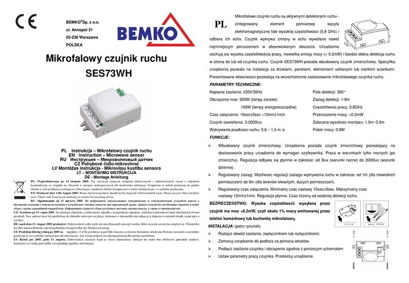 BEMKO SES73WH instructions