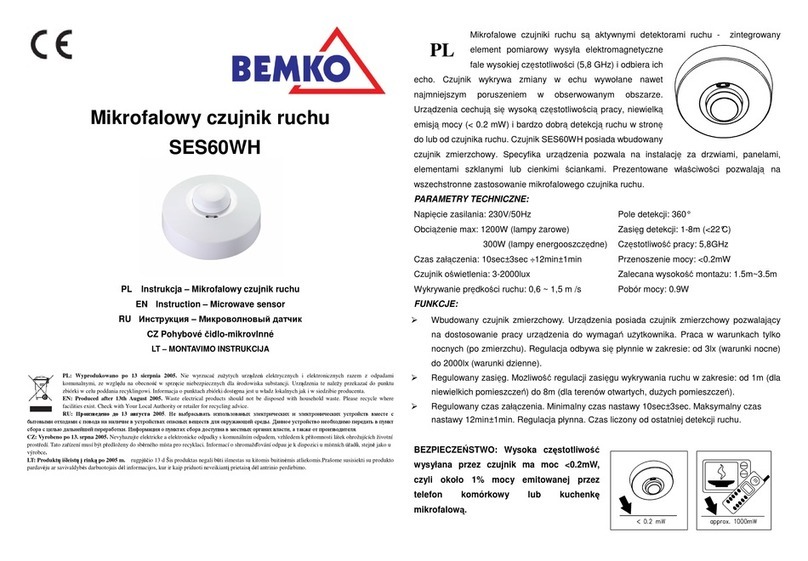 BEMKO SES60WH instructions
