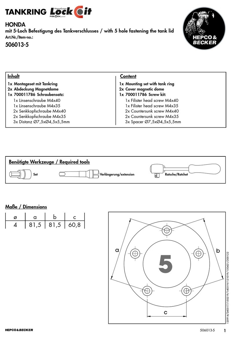 hepco & becker Lock-it 506013-5 quick start guide