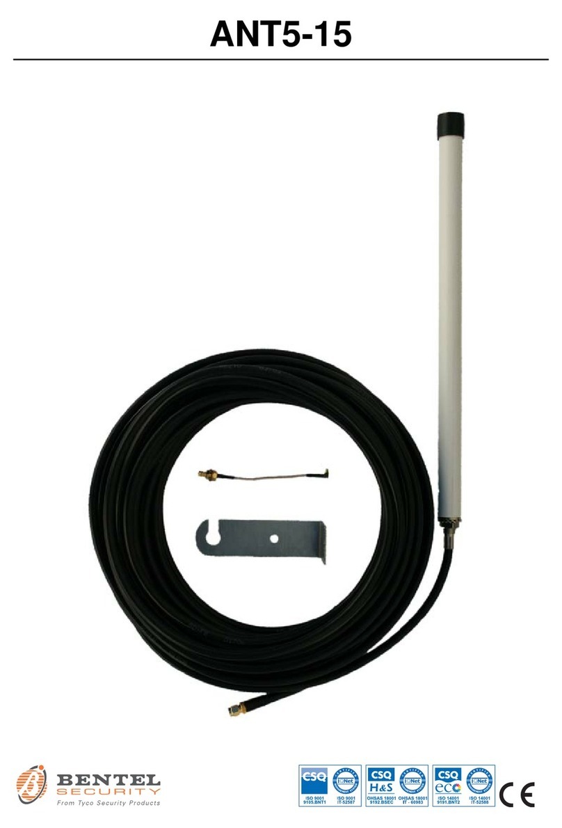 Bentel Security ANT5-15 quick start guide