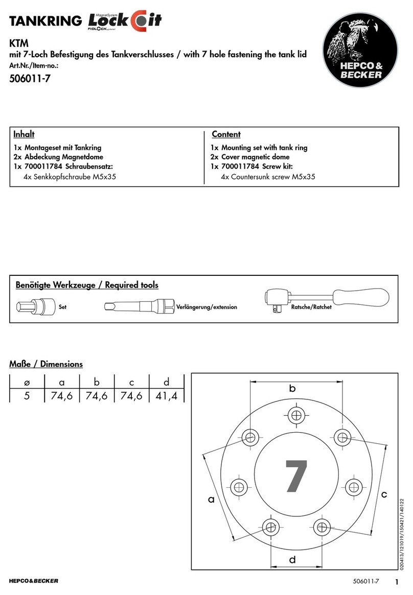 hepco & becker Lock-it 506011-7 User manual