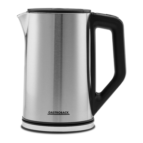 Gastroback DESIGN KETTLE COOL TOUCH operating instructions