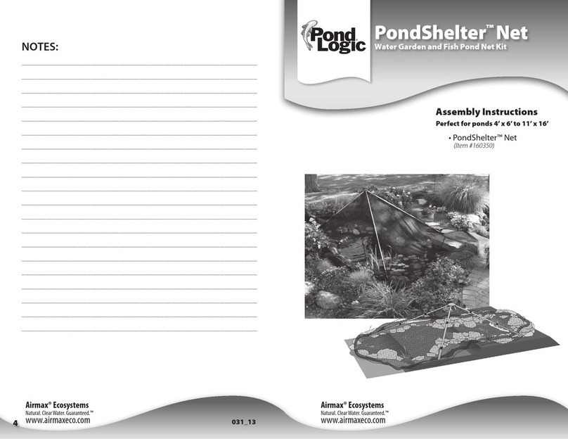 Pond Logic PondShelter 160350 Assembly instructions Pond Logic PondShelter 160350 Assembly instructions