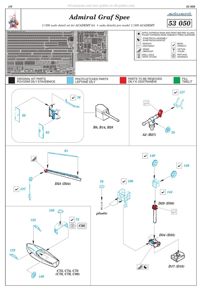 Eduard Admiral Graf Spee quick start guide