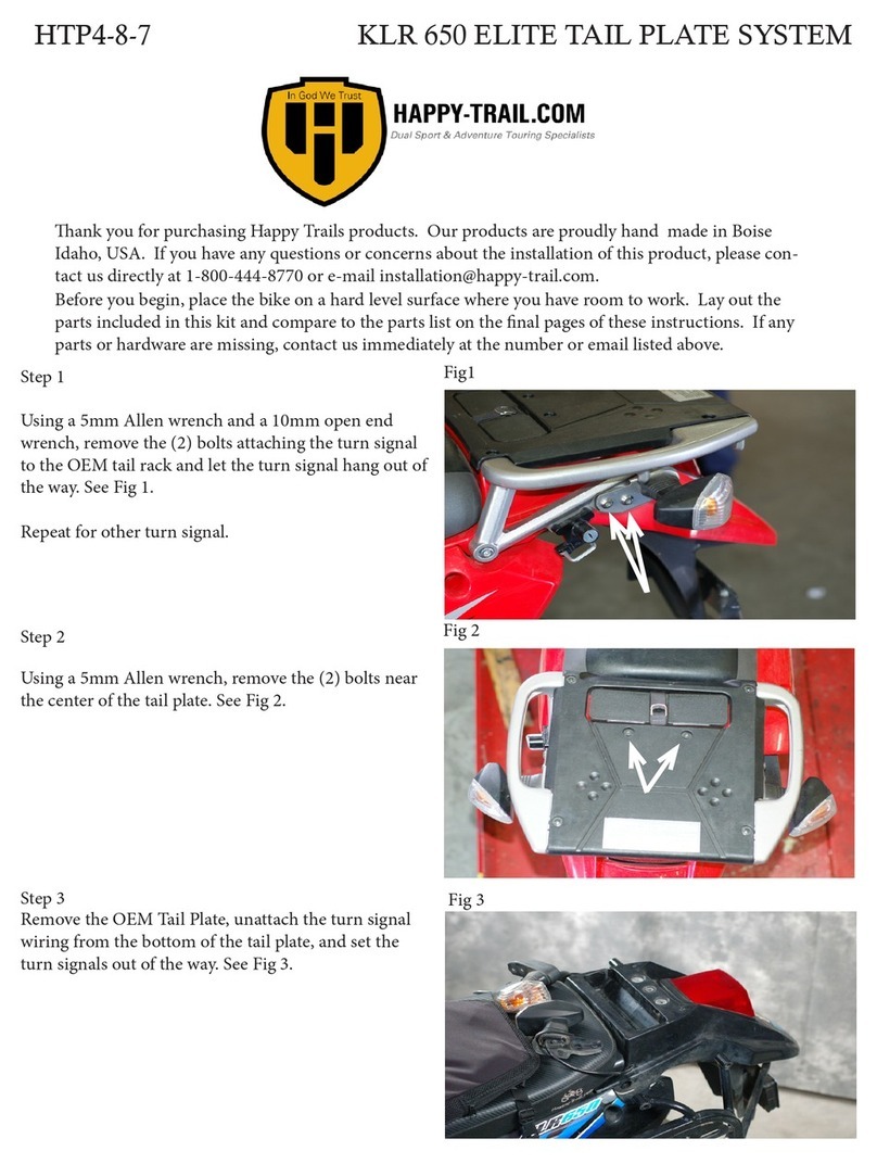 Happy Trails KLR 650 ELITE quick start guide
