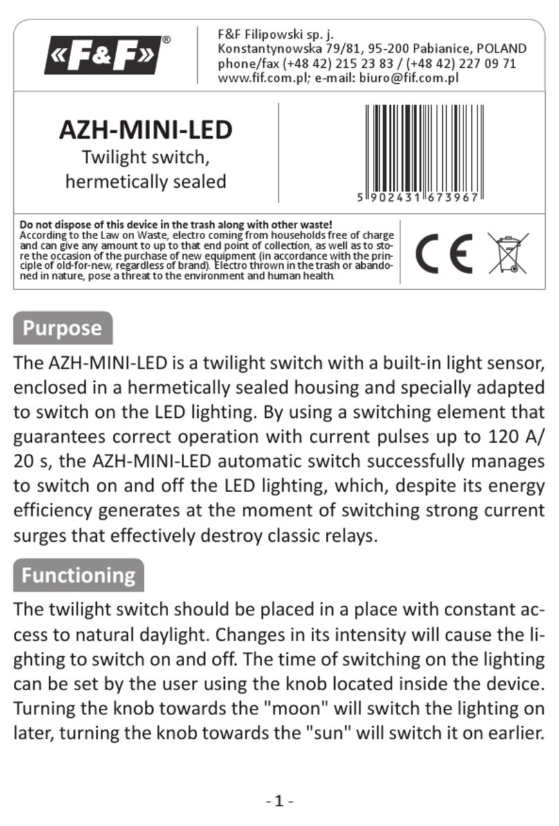 F&F AZH-MINI-LED User manual