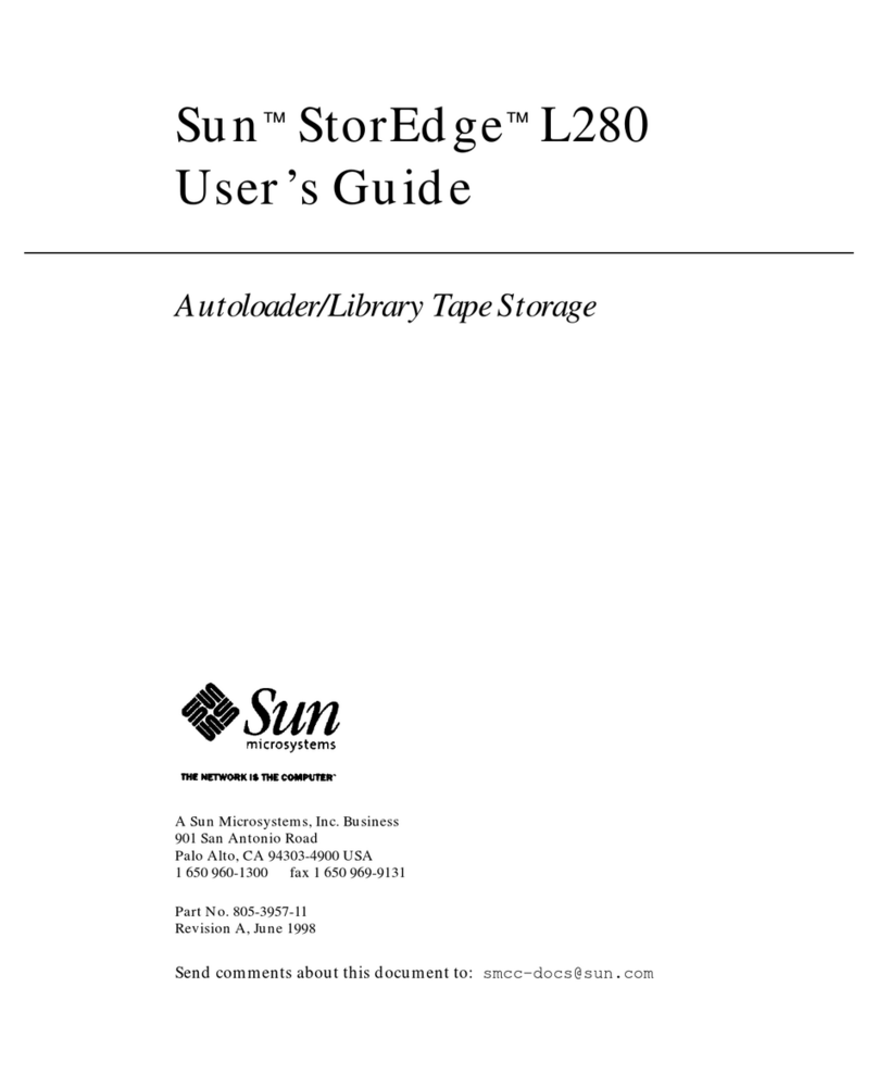Sun Microsystems StorEdge L280 User manual
