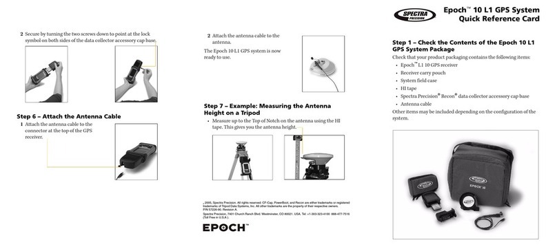 Spectra Precision Epoch 10 L1 Quick reference card