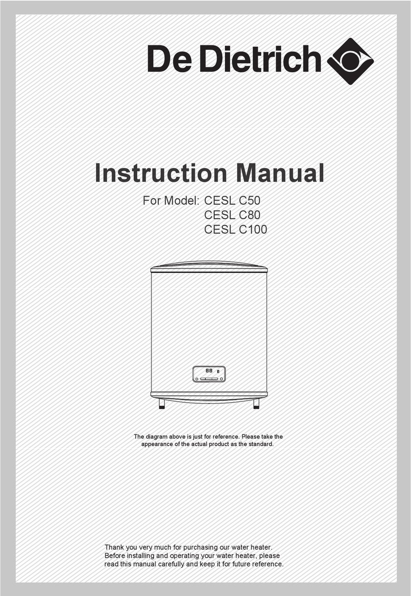 DeDietrich CESL C50 instruction manual