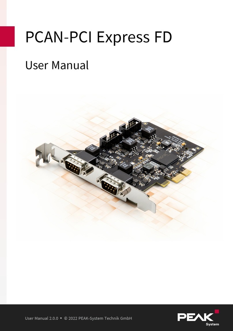 Peak PCAN-PCI Express FD user manual