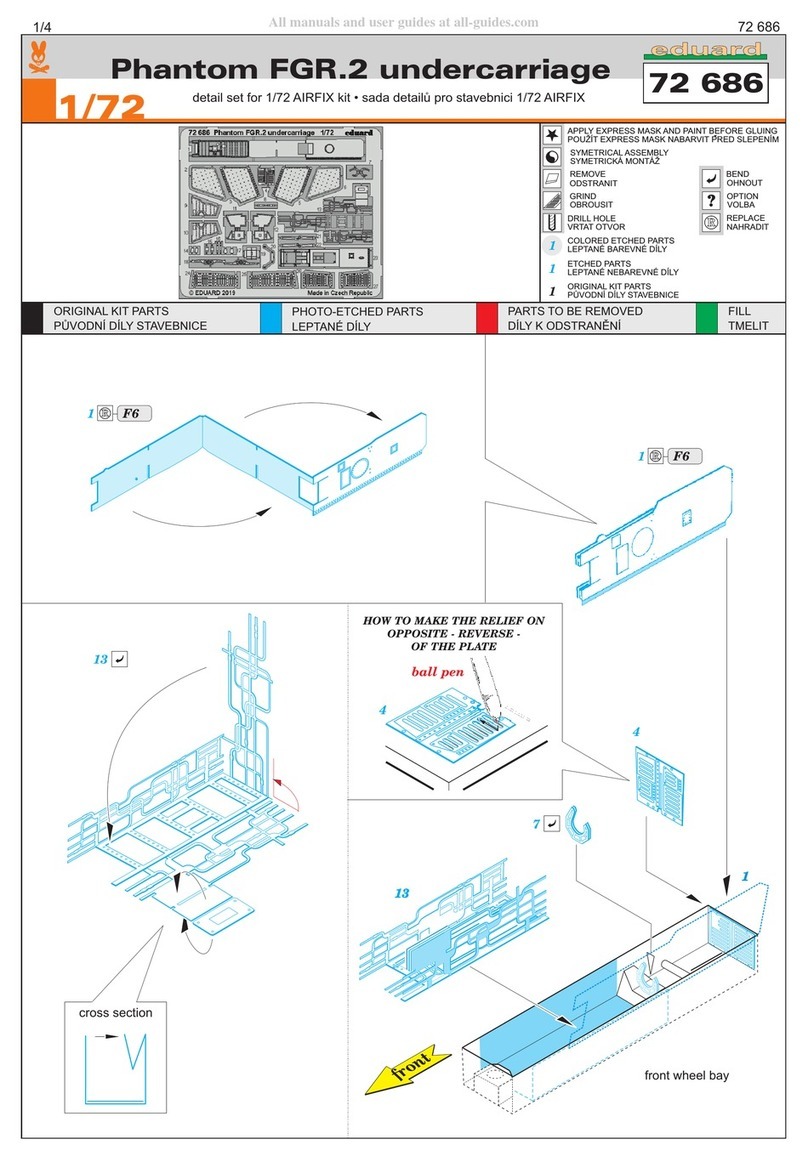 Eduard Phantom FGR.2 undercarriage User manual