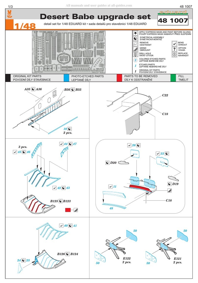 Eduard Desert Babe upgrade set quick start guide