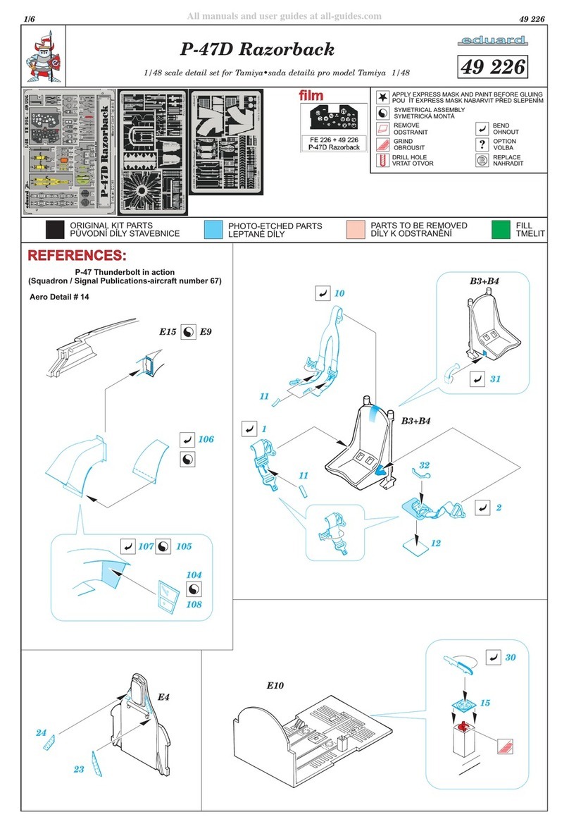 Eduard P-47D Razorback User manual