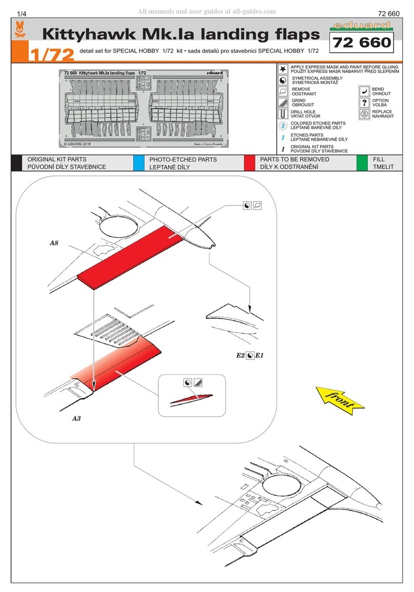 Eduard Kittyhawk Mk.la landing flaps User manual