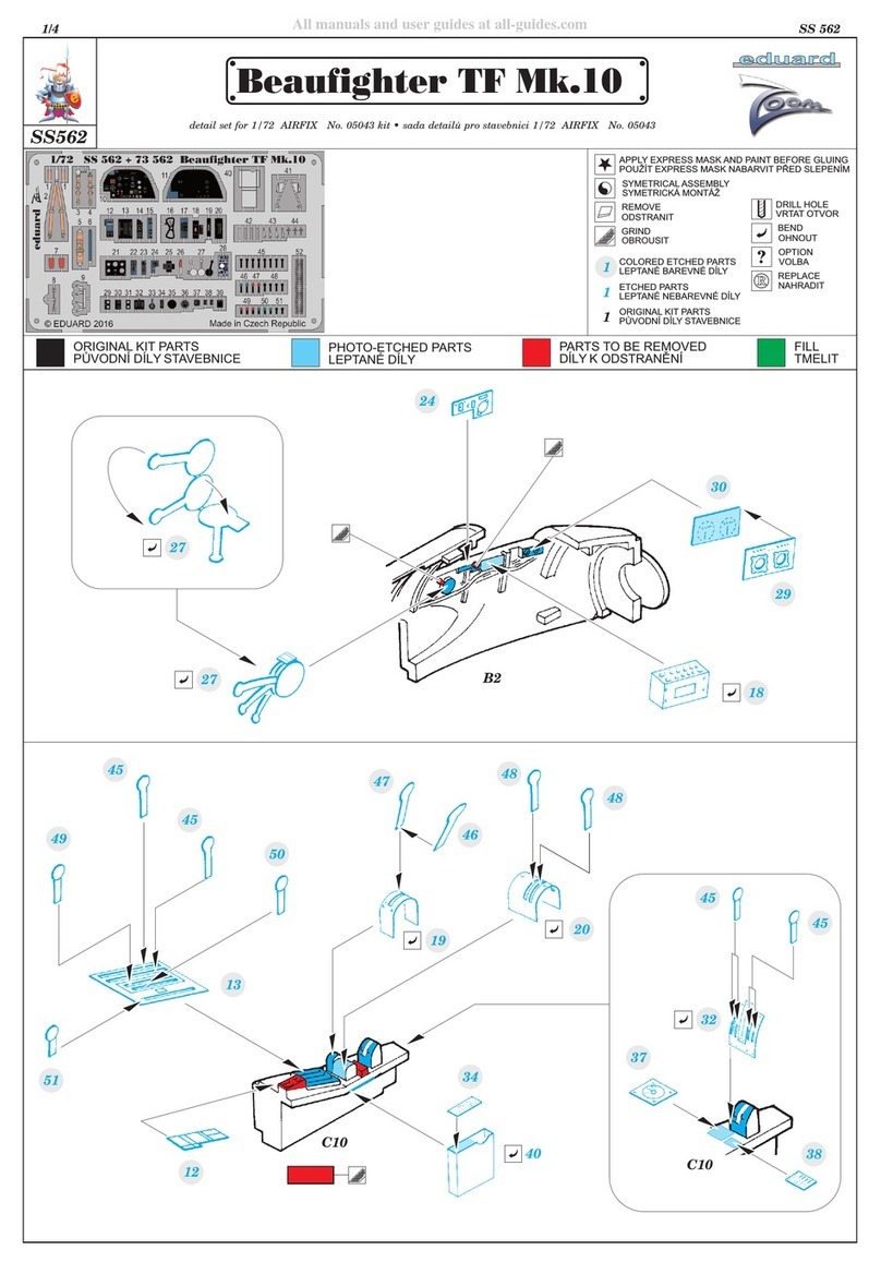 Eduard Zoom Beaufighter TF Mk.10 quick start guide
