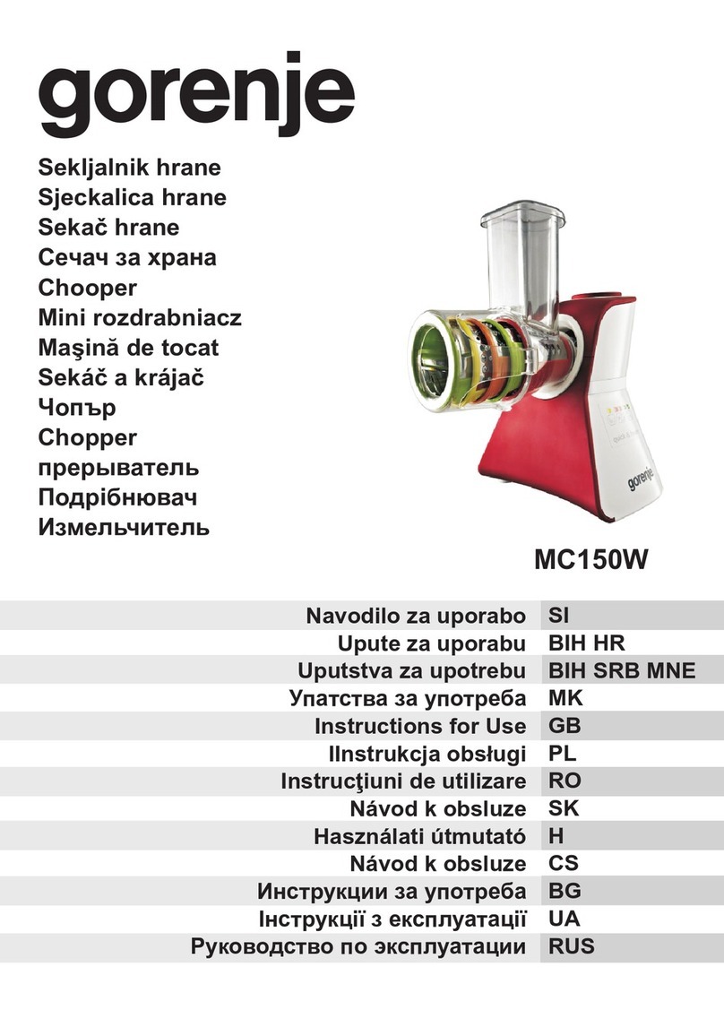 Gorenje MC150W Instructions for use