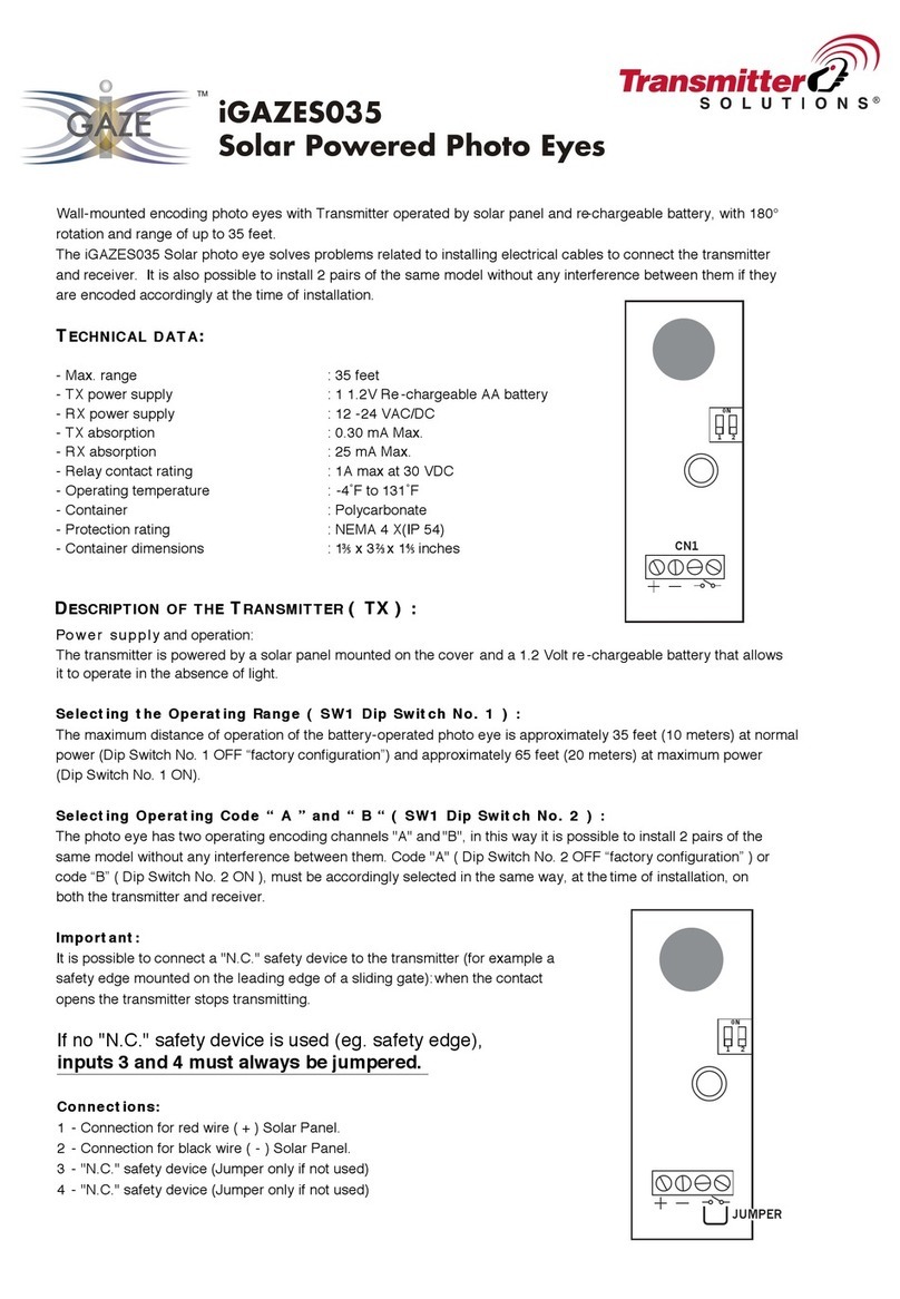 Transmitter Solutions iGAZE iGAZES035 instructions
