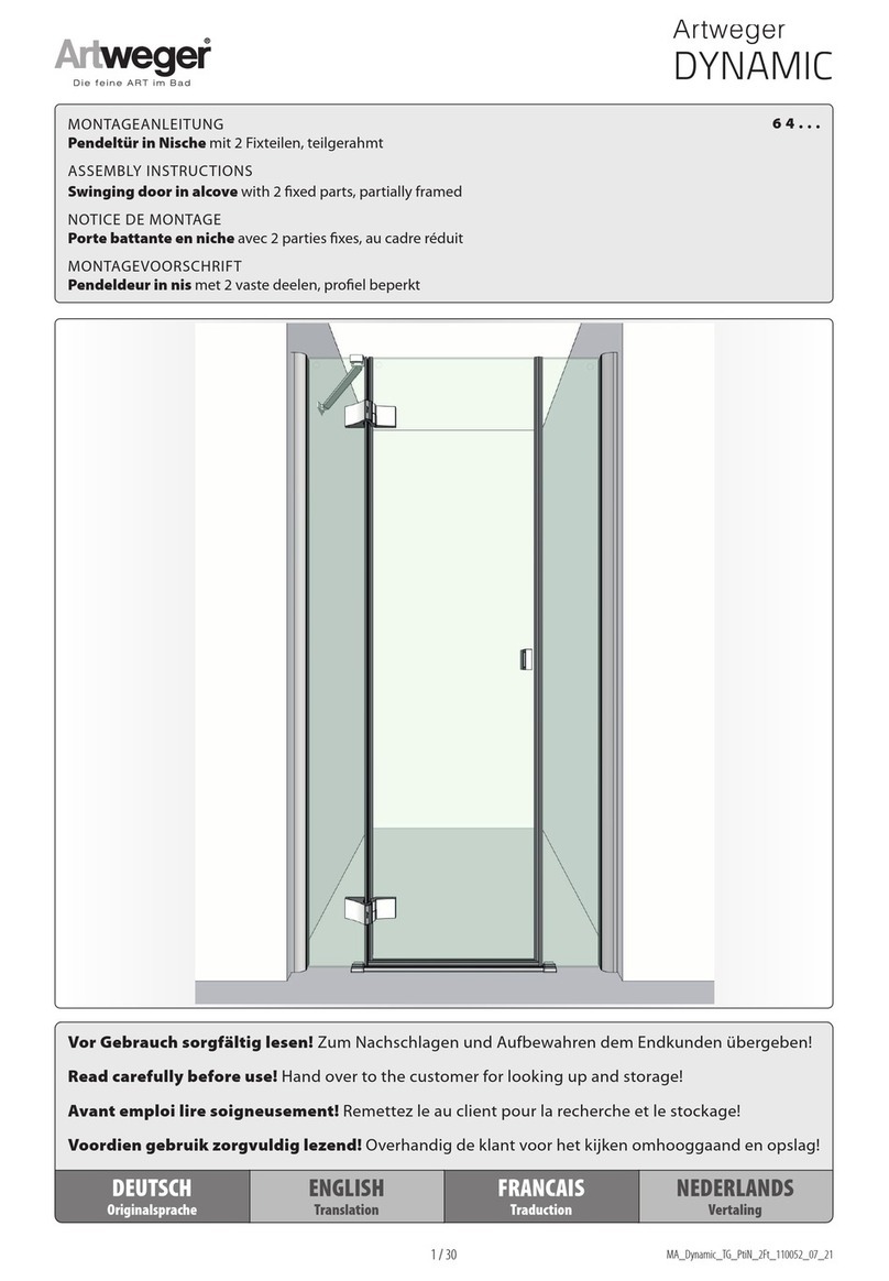 Artweger Dynamic 6 4 Series User manual Artweger Dynamic 6 4 Series User manual