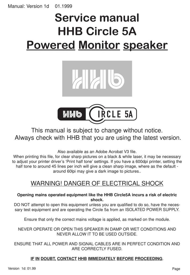 HHB Circle 5A Service manual