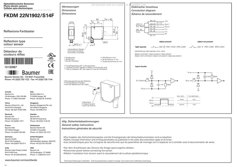 Baumer FKDM 22N1902/S14F manual