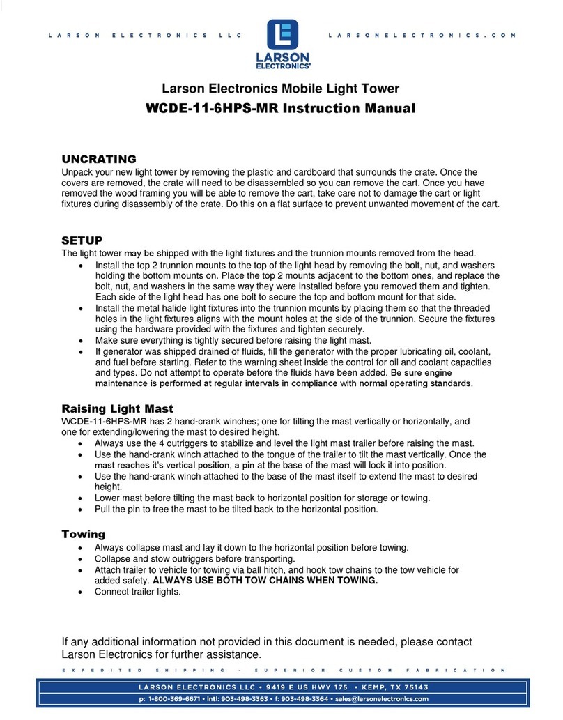 Larson Electronics WCDE-11-6HPS-MR instruction manual