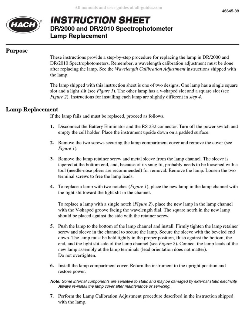Hach DR/2010 instruction sheet