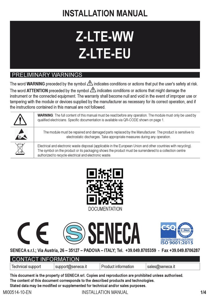 Seneca Z-LTE-WW User manual Seneca Z-LTE-WW User manual