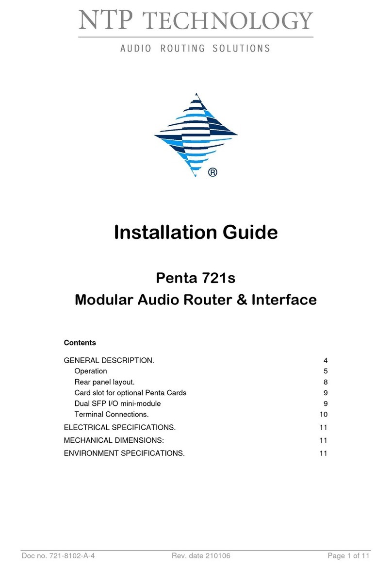 NTP Technology Penta 721s User manual