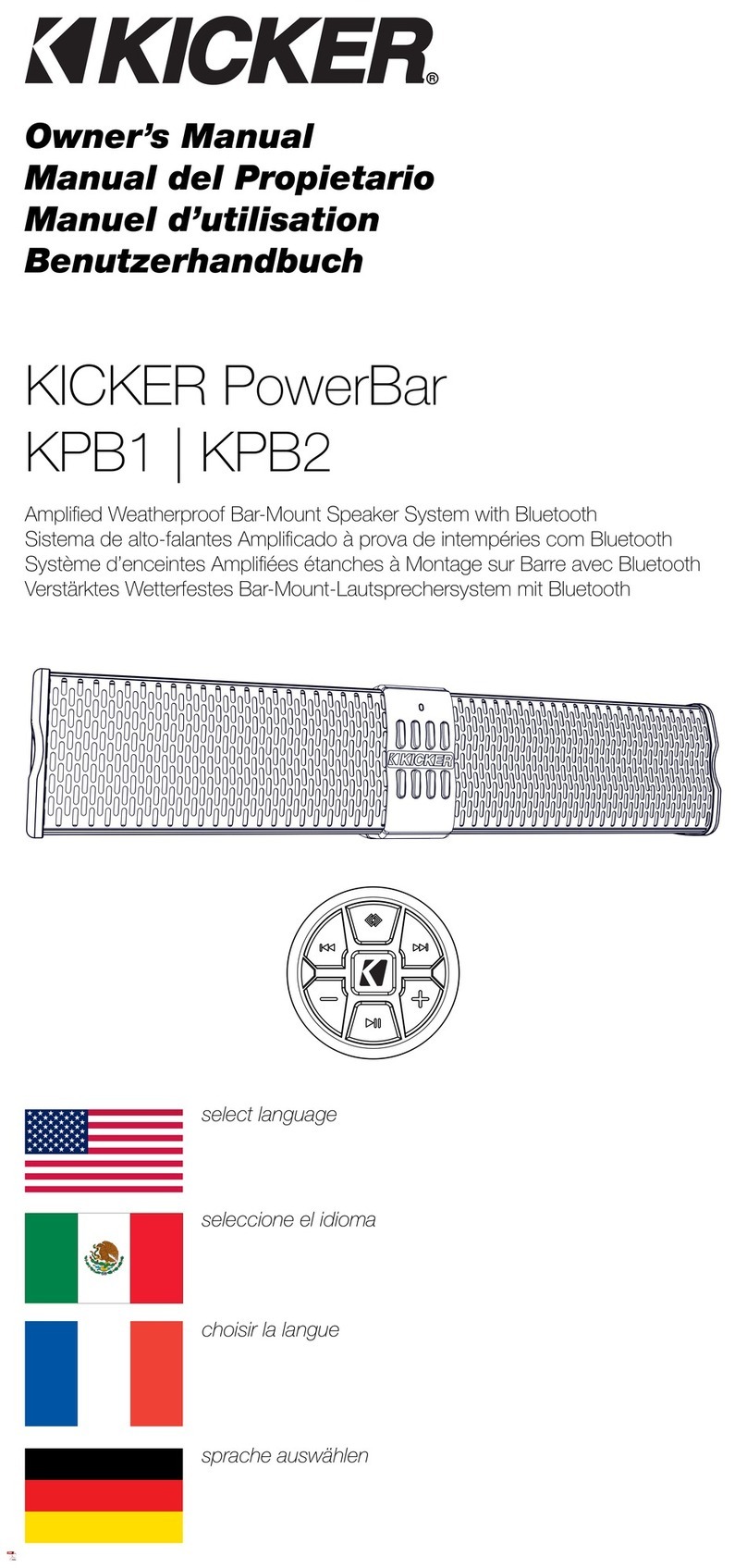 Kicker PowerBar KPB1 owner's manual