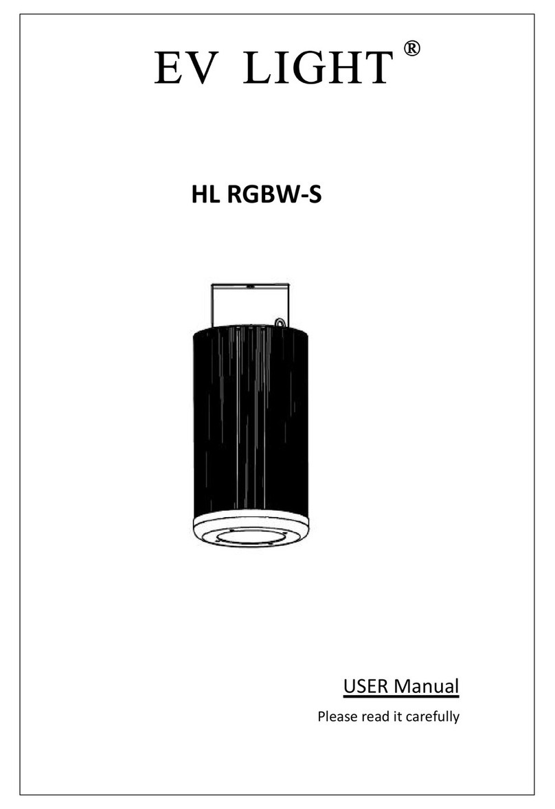 EV LIGHT HL RGBW-S user manual