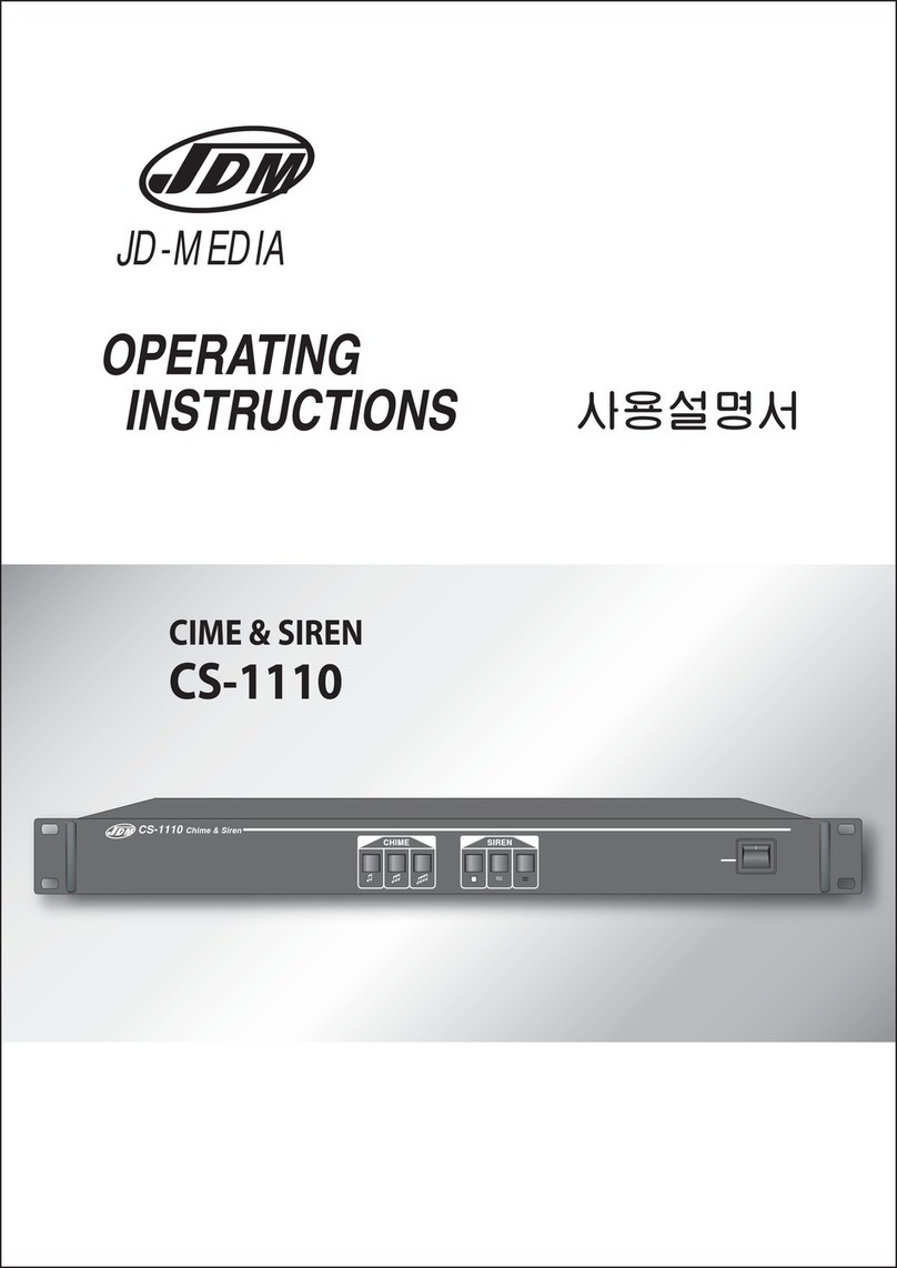 JDM CS-1110 operating instructions