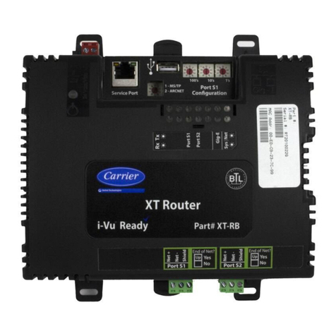 Carrier i-Vu XT Installation and startup guide