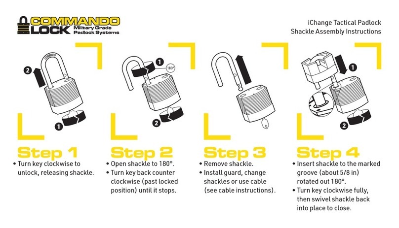Commando iChange Tactical Padlock Assembly instructions
