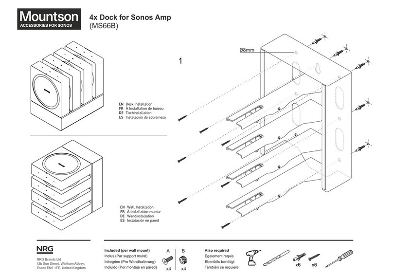NRG Mountson MS66B quick start guide