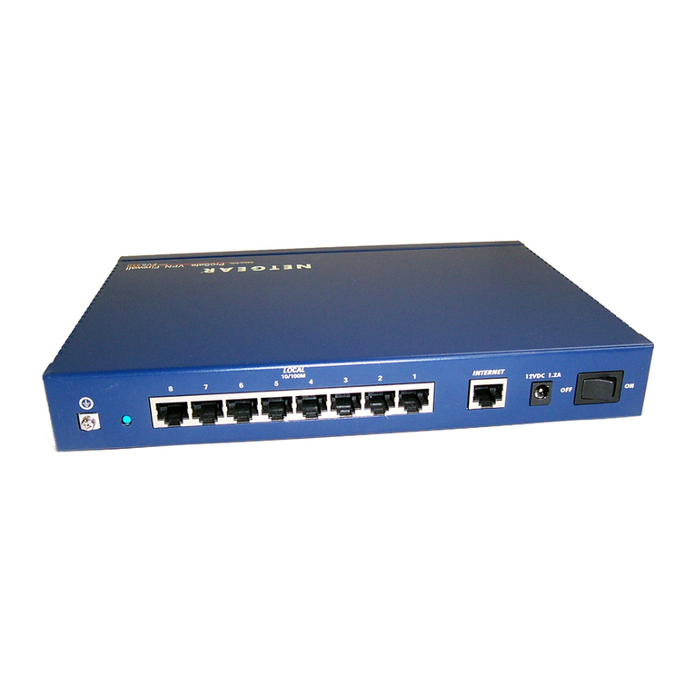 NETGEAR FVS318 - ProSafe VPN Firewall Router User manual NETGEAR FVS318 - ProSafe VPN Firewall Router User manual