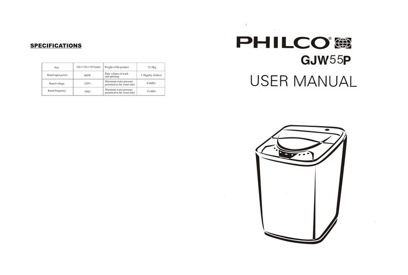 Philco GJW55P User manual