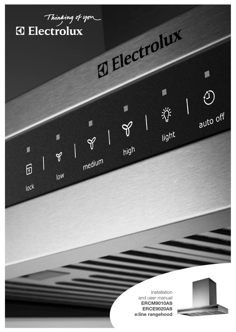 Electrolux ERCM9010AS Installation and user manual