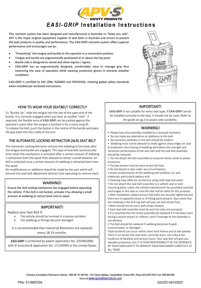 APV EASI-GRIP Installation instruction