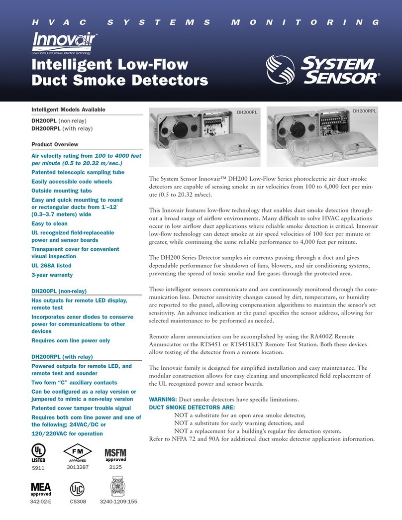 System Sensor Innovair DH200PL quick start guide