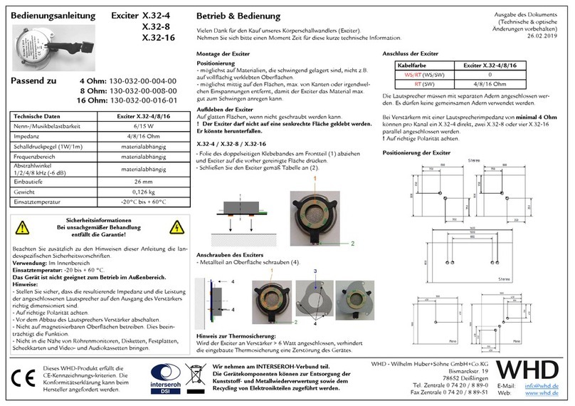WHD Exciter X.32-4 User manual