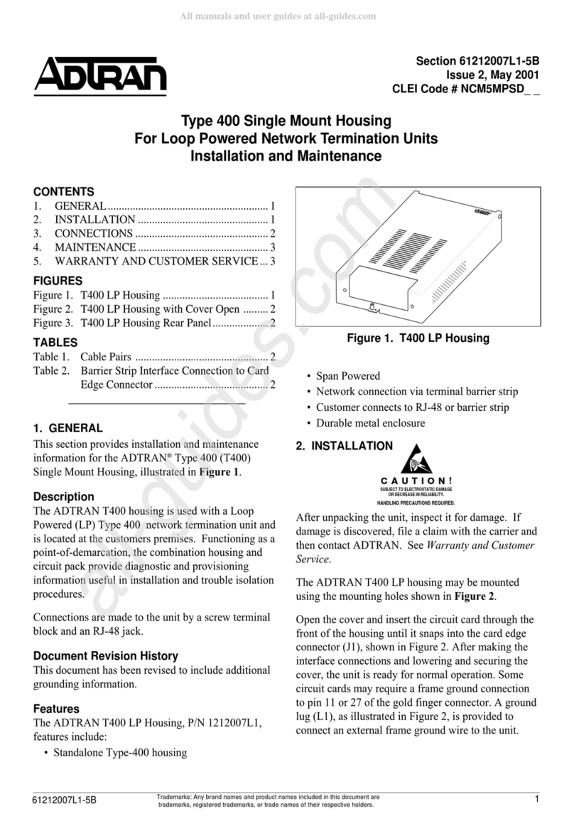 ADTRAN Type 400 Instruction Manual