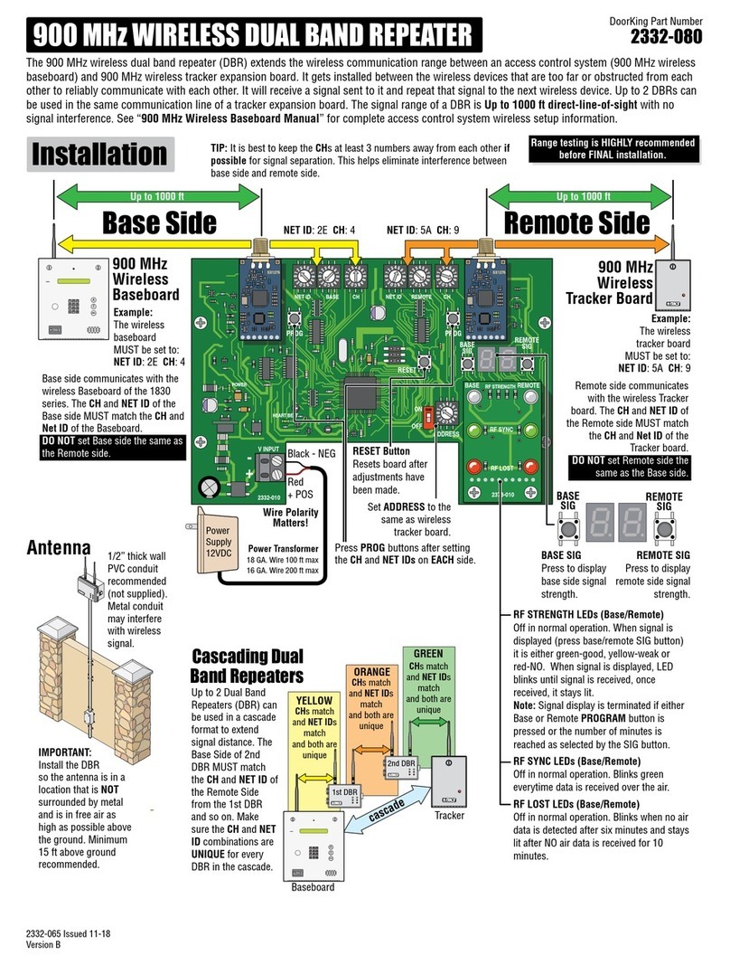 DoorKing 2332-080 User manual